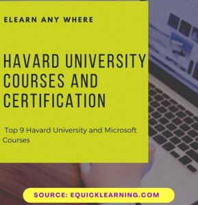 Havard University Courses and Certification